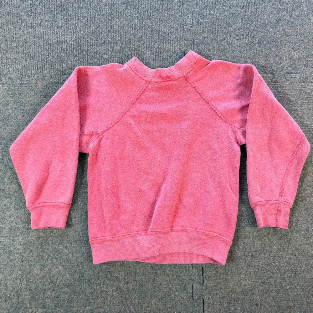 Vintage 70's rare Velva Sheen Oakland Community College Kids Sweatshirt Small A+